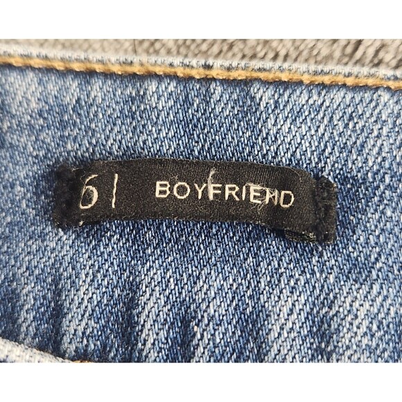 Talbots Boyfriend Jeans Womens 6 Blue Denim Stretch Straight Leg Mid Rise - Picture 9 of 12